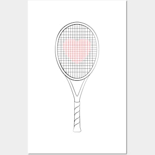 I Love Tennis B Posters and Art